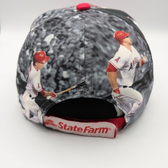 Los Angeles Angels Baseball Hat, Mike Trout Graphic, MLB, State Farm, Sixth Man - Picture 3 of 8